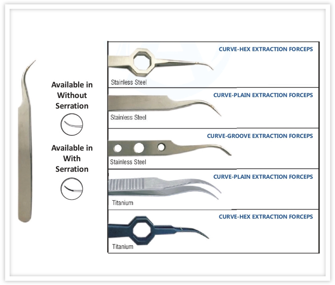 CURVE EXTRACTION FORCEPS