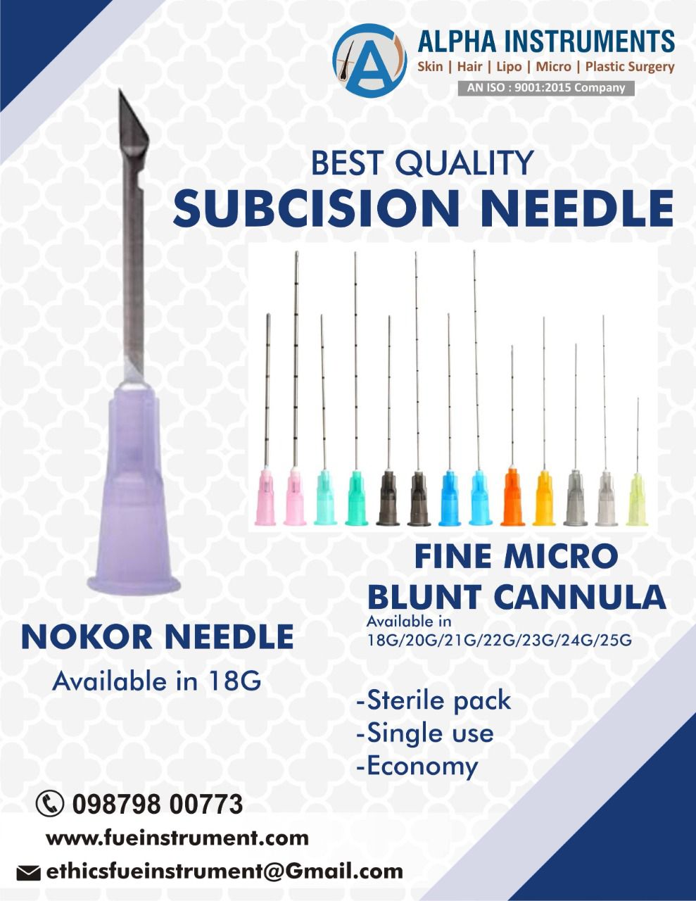 NOKOR NEEDLE FOR SUBCISION ACNE SCAR